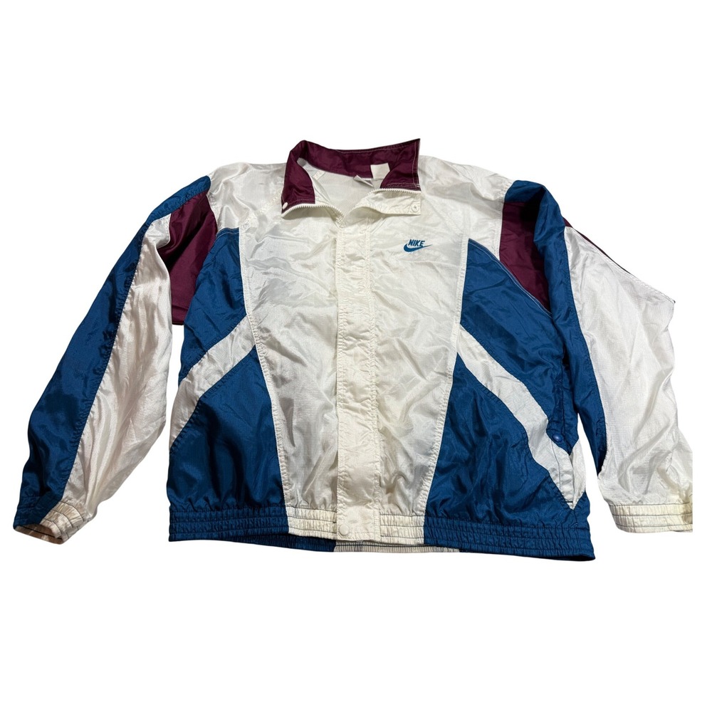 Vintage Nike Mens Colorblock Windbreaker Jacket M Retro 90s Lightweight Gorpcore